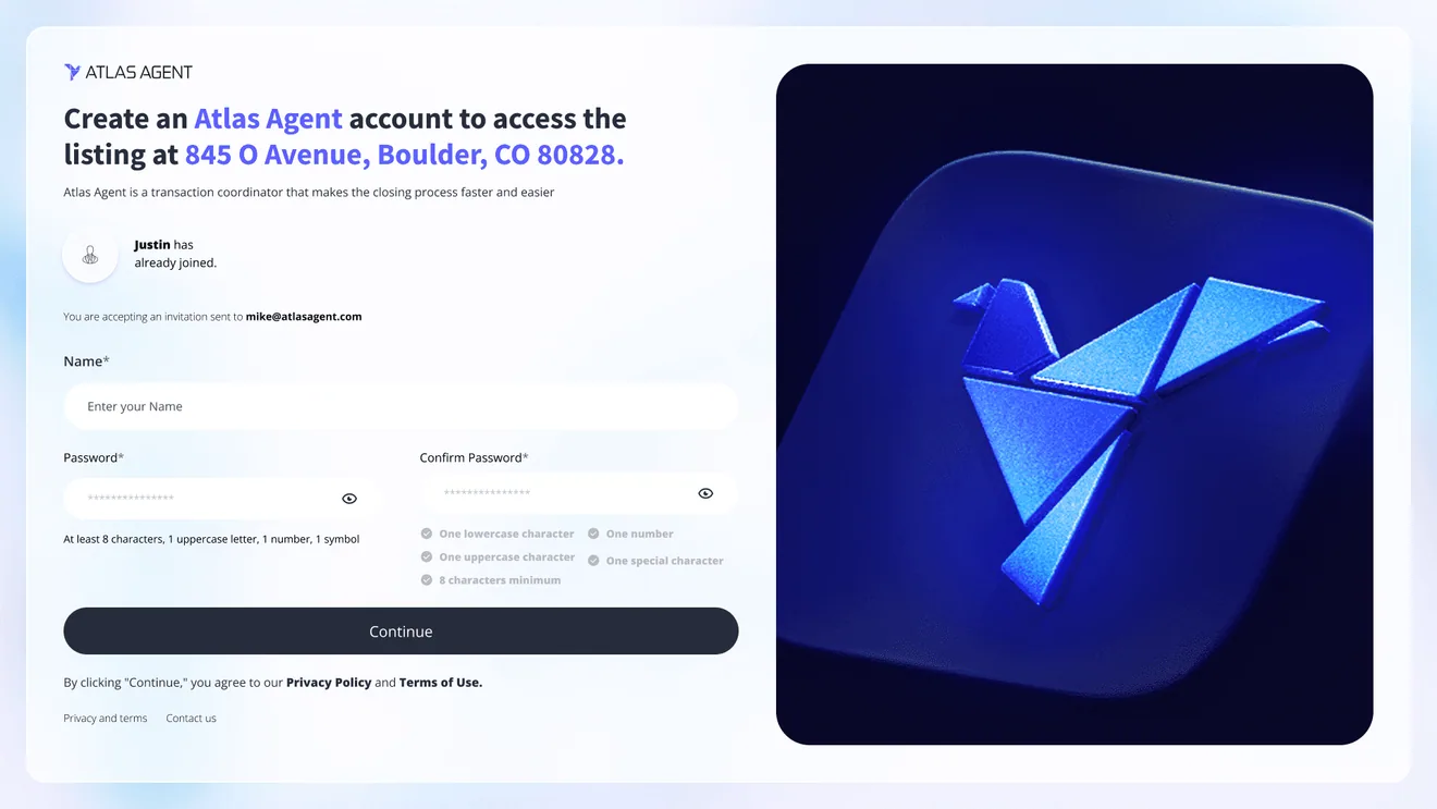 Invite members: the email and role invitation dialog