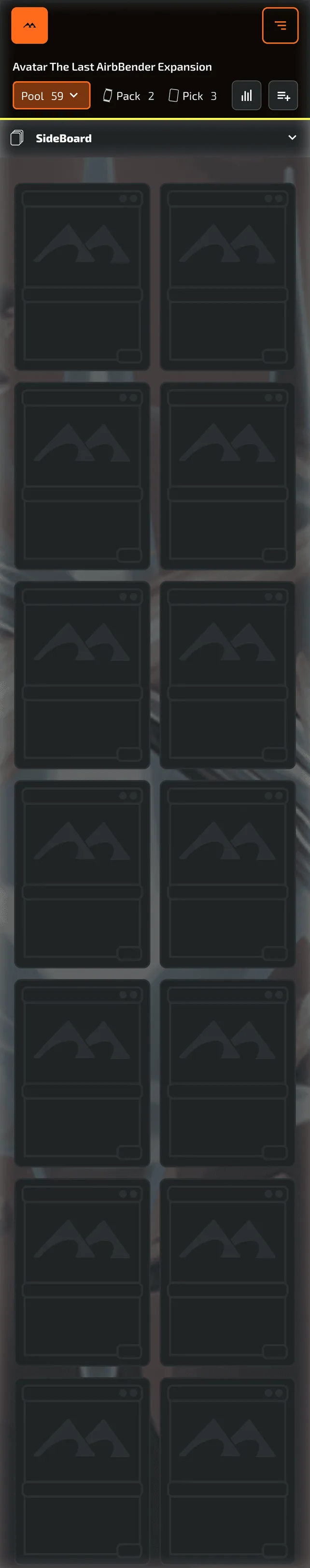 Draft pool loading view on mobile